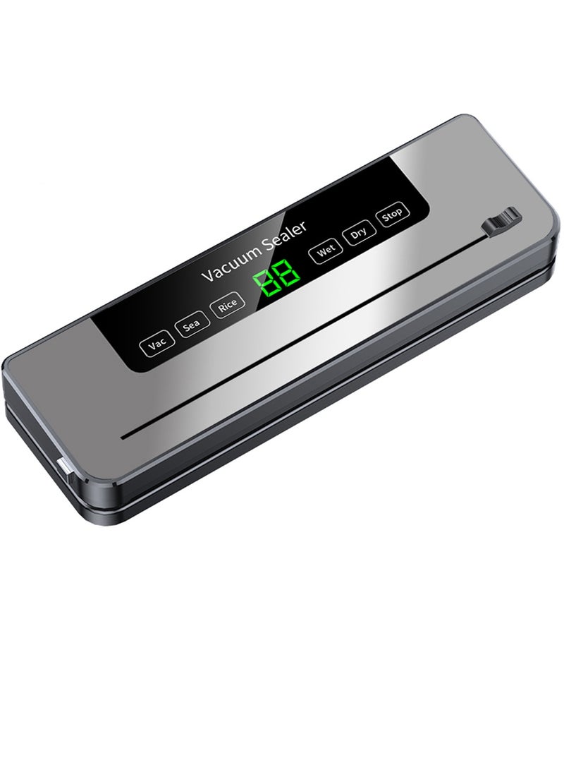 TokFaa Vacuum Sealer Machine Fast-Compact Food Sealer for Food Preservation Dry & Moist Sealing Modes Built-in Cutter Easy Cleaning and Storage - Image 1